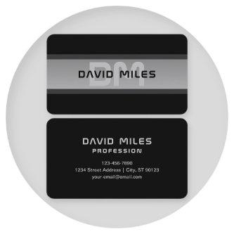 Modern Customizable Layered Text | Black & Grey