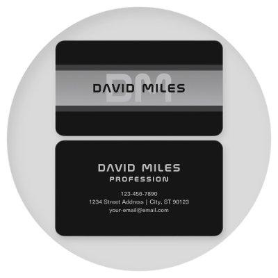 Modern Customizable Layered Text | Black & Grey