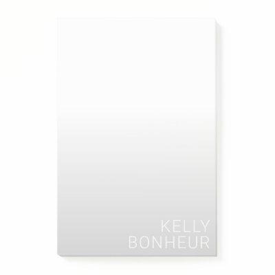Modern Customizable Name | Grey Gradient Post-it Notes