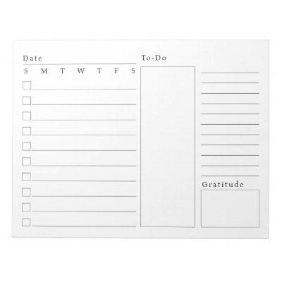 Modern Daily Schedule Planner To Do List and Notes
