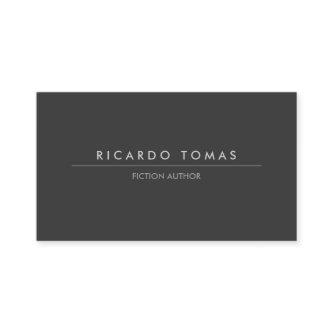 Modern Dark Gray Authors, Writers, Notary Public
