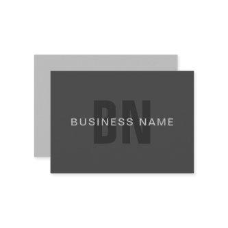 Modern Dark Gray Editable Monogram Design Template