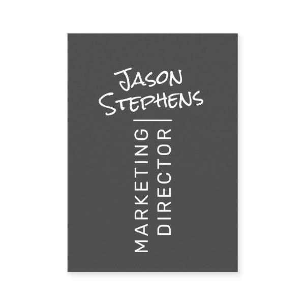 Modern Dark Gray Simple Hand Lettered Minimalist