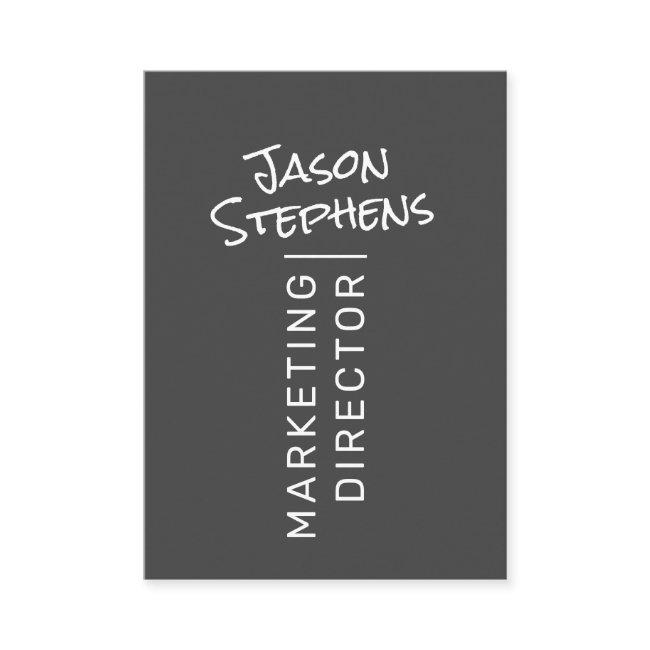Modern Dark Gray Simple Hand Lettered Minimalist