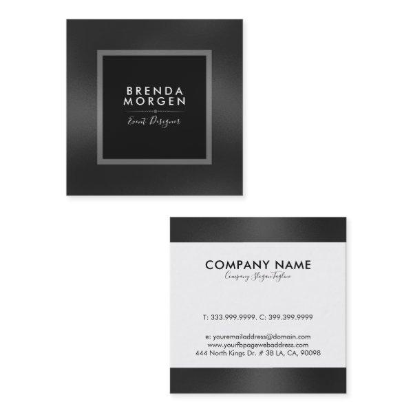 Modern Dark-Gray Slick Background Square