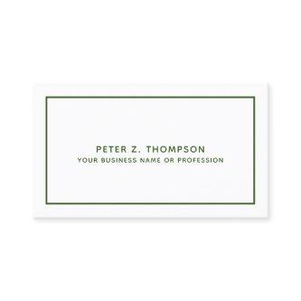 Modern Dark-Green  with Thin Line