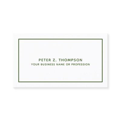 Modern Dark-Green  with Thin Line