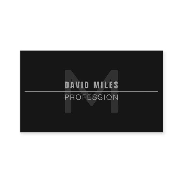 Modern Dark Grey Professional Name
