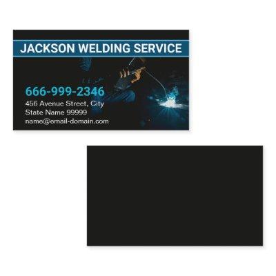 Modern Dark Grey Steel Welding Fabricator Welder