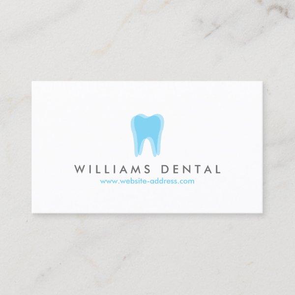 Modern Dentist Tooth Logo on White