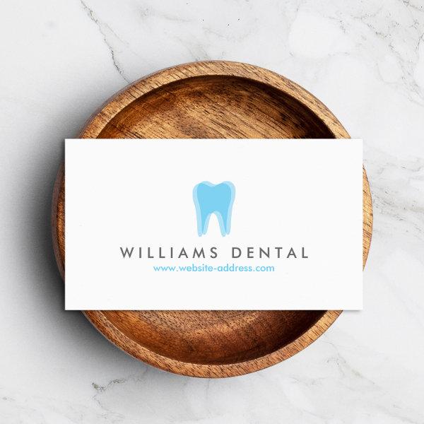 Modern Dentist Tooth Logo on White