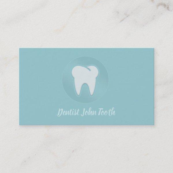 Modern Dentist White Tooth Logo