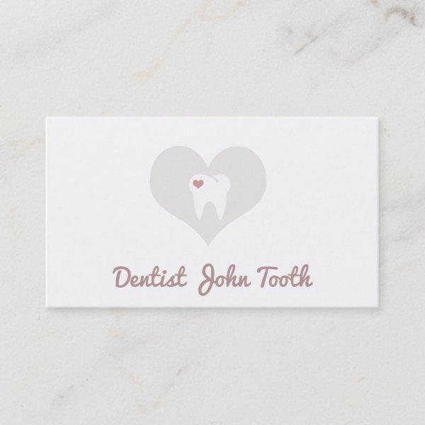 Modern Dentist White Tooth Logo