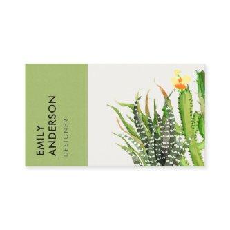 MODERN DESERT CACTUS FLORAL GARDEN WATERCOLOR