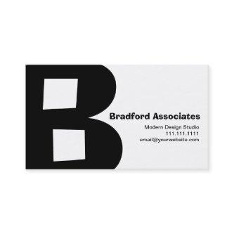 Modern Design Big Retro B Monogram Reversable