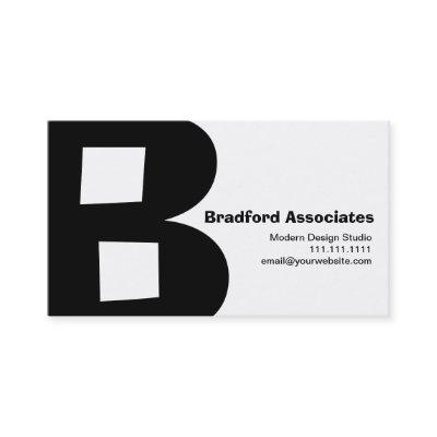 Modern Design Big Retro B Monogram Reversable