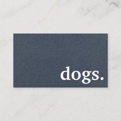 Modern dogs. loyalty punch card