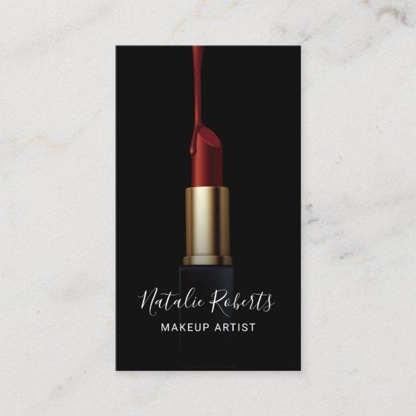 Modern Dripping Red Lipstick Makeup Artist