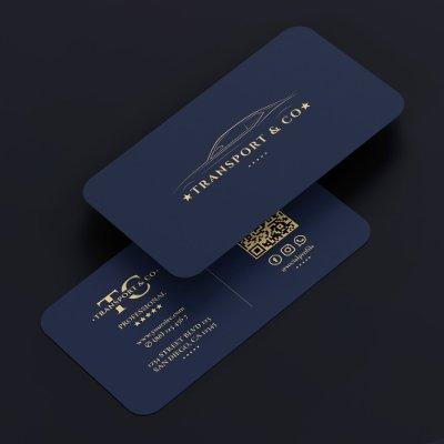 Modern Driver Auto Elegant Navy Car