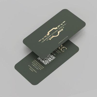 Modern Drone Pilot Gold Green Monogram