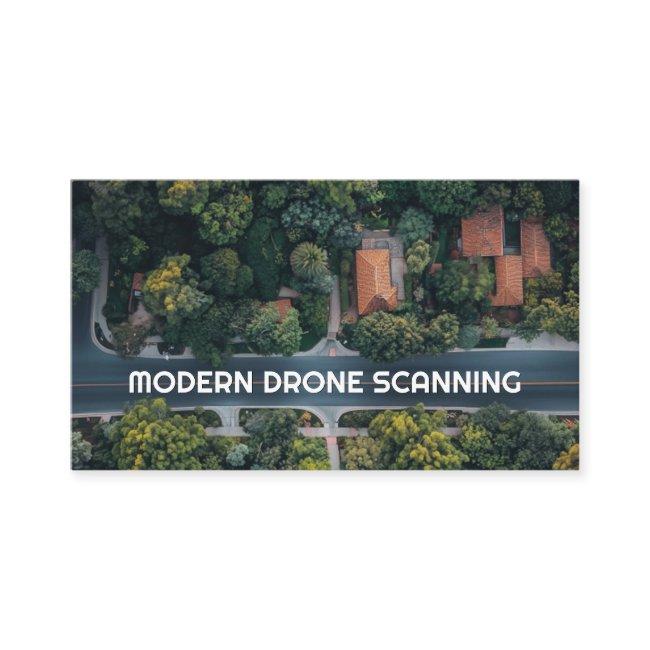 Modern Drone Scanning Skyline Photography