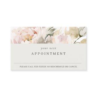 Modern Dusky Blush Peony Floral Bunch Appointment
