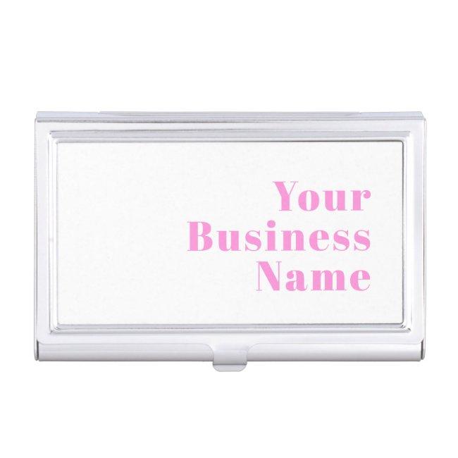 Modern Editable Business Name or First & Last Name Case
