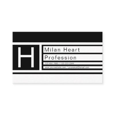 Modern Editable Geometric Black & White