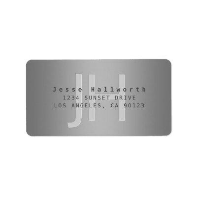 Modern Editable Gradient Return Address or Product Label