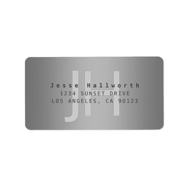 Modern Editable Gradient Return Address or Product Label
