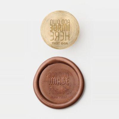 MODERN EDITABLE NO COLOUR NEUTRAL IMAGE TEMPLATE WAX SEAL STAMP