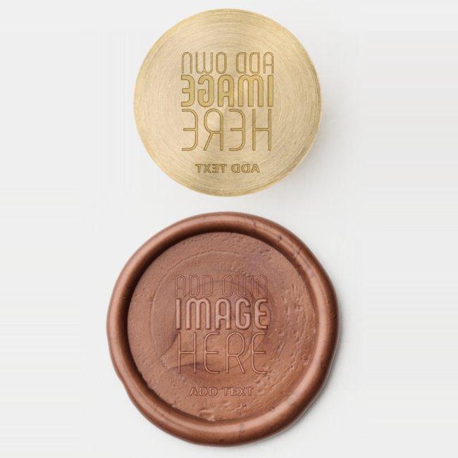 MODERN EDITABLE NO COLOUR NEUTRAL IMAGE TEMPLATE WAX SEAL STAMP