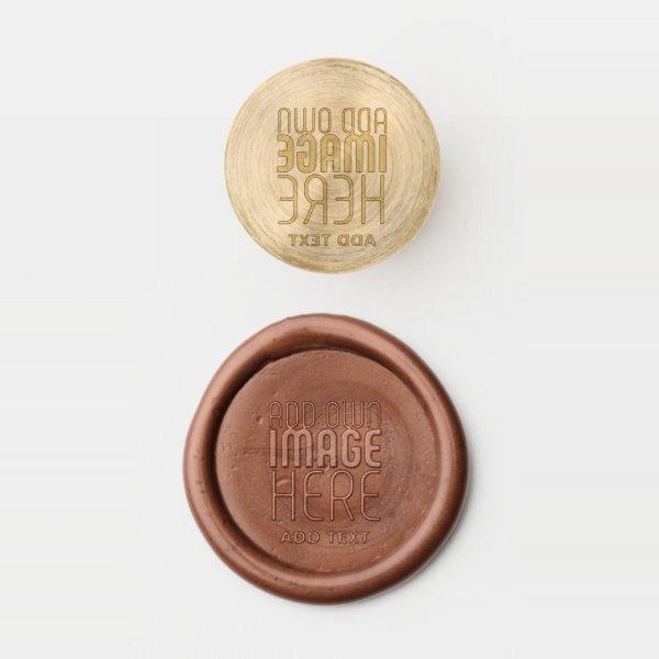 MODERN EDITABLE NO COLOUR NEUTRAL IMAGE TEMPLATE WAX SEAL STAMP