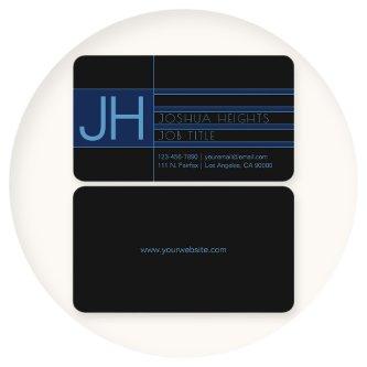 Modern Editable Shapes & Colors | Blue and Black
