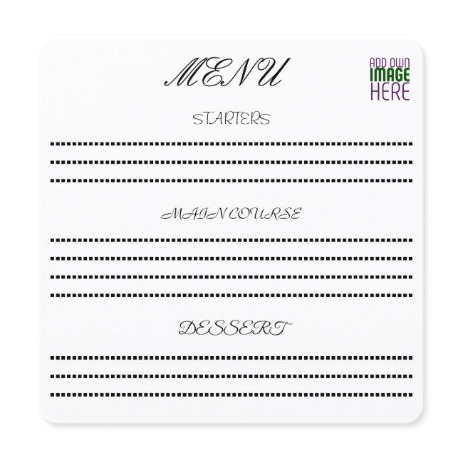 MODERN EDITABLE SIMPLE WHITE IMAGE TEXT TEMPLATE
