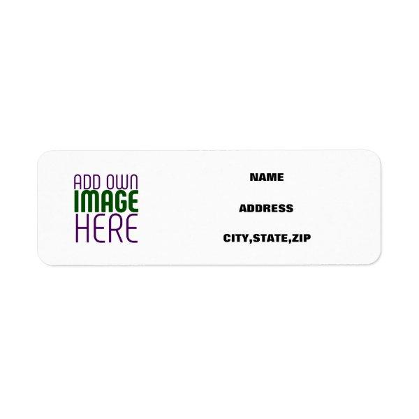 MODERN EDITABLE SIMPLE WHITE IMAGE TEXT TEMPLATE LABEL