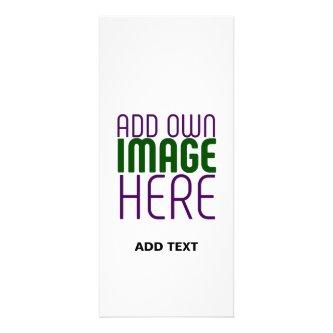MODERN EDITABLE SIMPLE WHITE IMAGE TEXT TEMPLATE RACK CARD