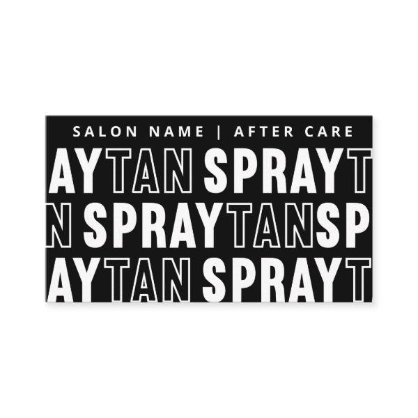 Modern Editable Sunless Spray Tan Aftercare Card