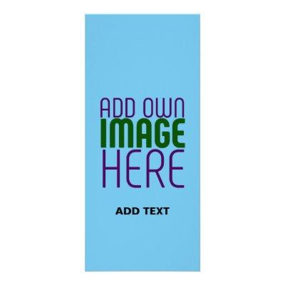 MODERN EDITABLE SWAG SKY BLUE IMAGE TEXT TEMPLATE RACK CARD