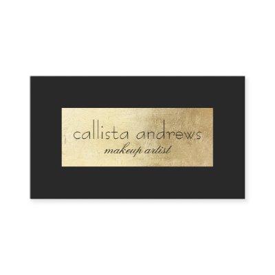 Modern Elegant Black Gold Foil Box Border