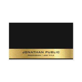 Modern Elegant Black Gold Minimalistic Template