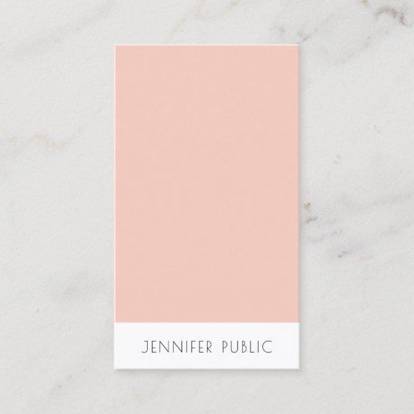 Modern Elegant Blush Pink White Template Simple