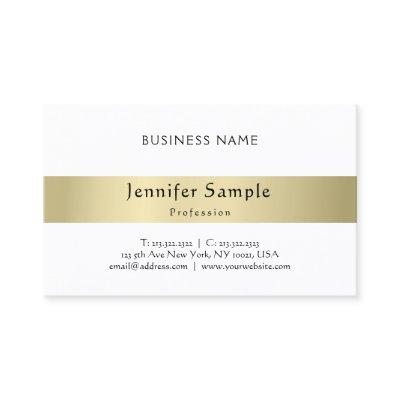 Modern Elegant Calligraphic Typed Plain Gold Look