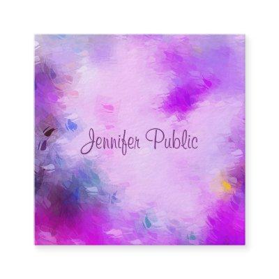 Modern Elegant Calligraphy Script Name Template Square