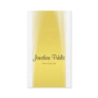 Modern Elegant Calligraphy Script Trendy Gold Luxe