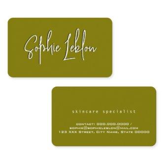 Modern Elegant Calligraphy with Shadow Olive