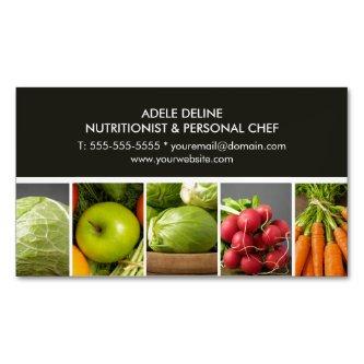 Modern Elegant Catering Chef Nutritionist Magnetic