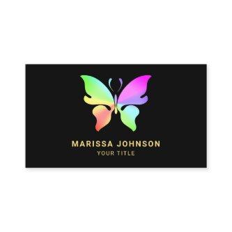 Modern Elegant Chic Colorful Rainbow Butterfly