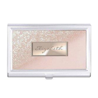 Modern Elegant Chic Girly  Glittery Bokeh Ombre  Case
