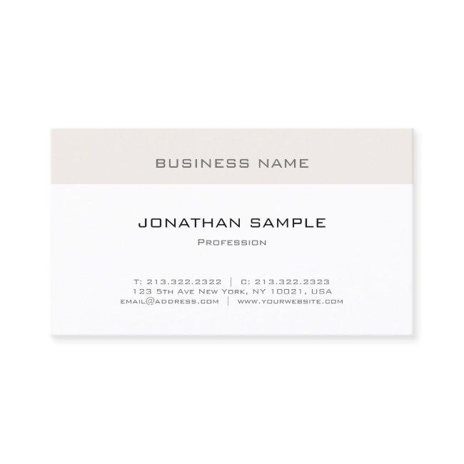 Modern Elegant Clean Design Plain Professional